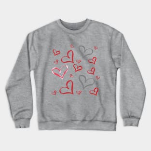 Fasbytes Valentines Hearts Crewneck Sweatshirt